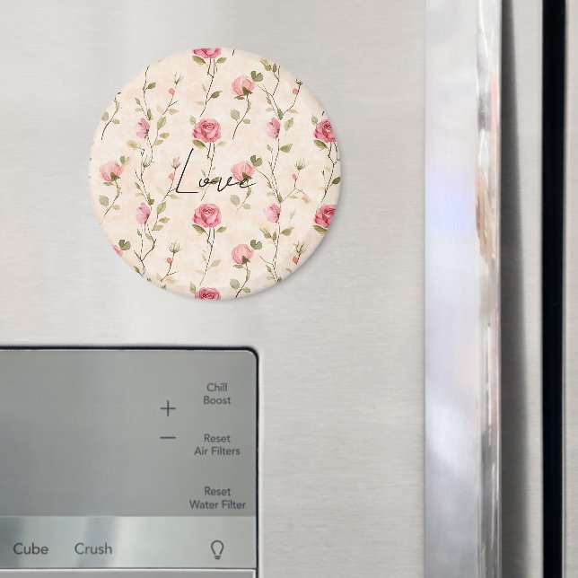Imã Belas Rosas Rosa Creme Floral Amor (In Situ (Fridge))