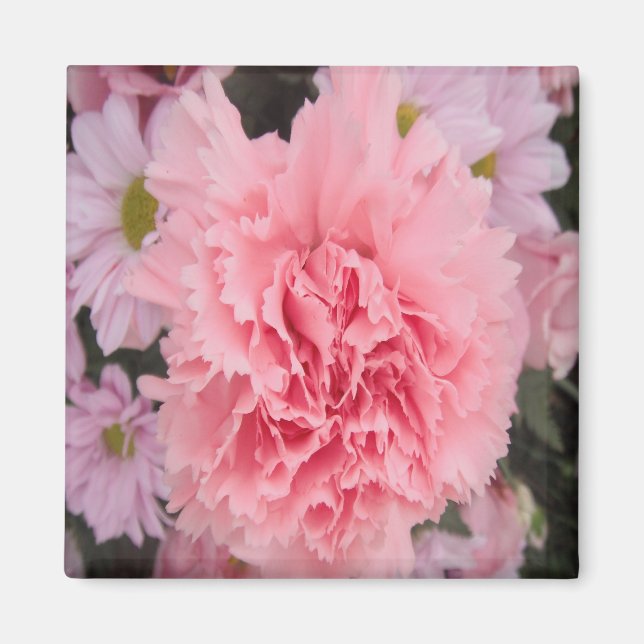 Imã Beleza da Cravagem Rosa Magnet (Frente)