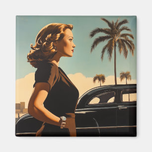 Imã Beleza Retro de Los Angeles