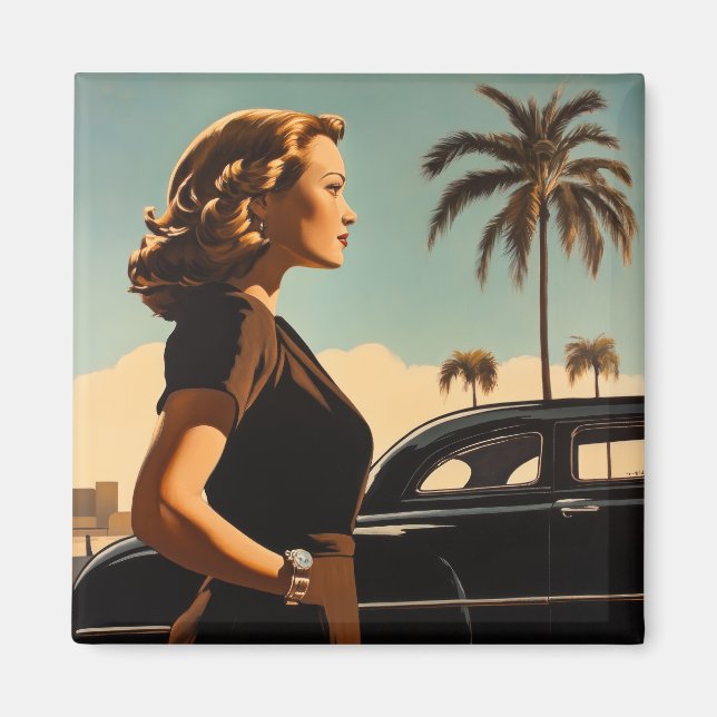 Imã Beleza Retro de Los Angeles (Frente)
