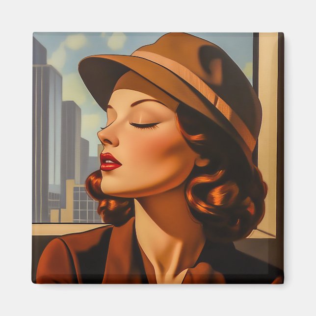 Imã Beleza Retro de Los Angeles (Frente)