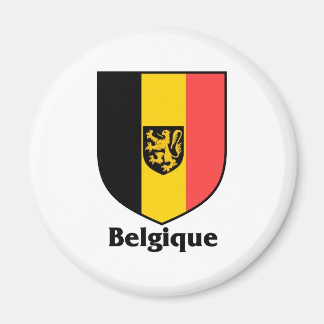 Imã Belga Crest/Bélgica Flag (Frente)