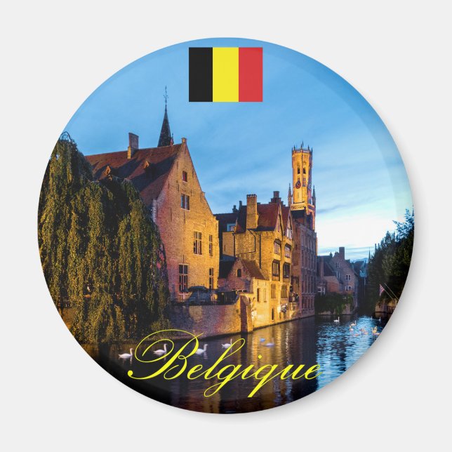 Imã Belga Medieval Bruges - Foto Pro (Frente)