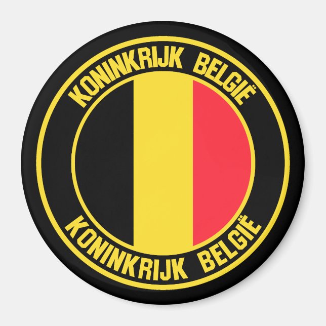 Imã Bélgica Round Emblem (Frente)