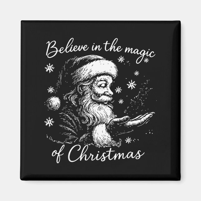 Imã Believe In The Magic Of Christmas, Funny Christmas (Frente)