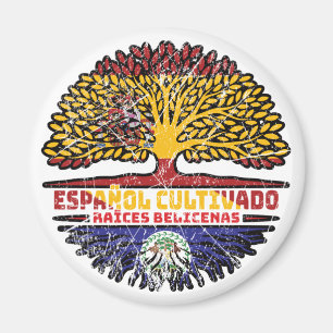 Imã Belize Belizenho Espanha Espanhol Raízes da Árvore