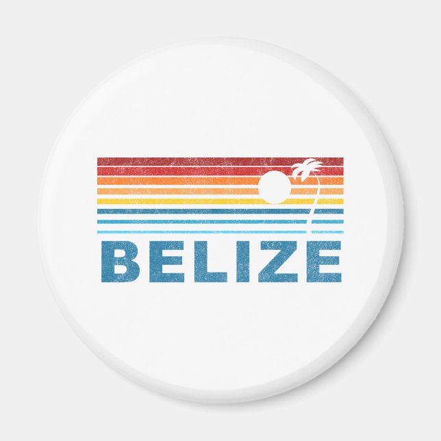 Imã Belize da Árvore de Palma Retroativa (Frente)