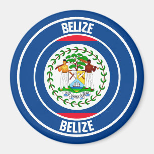 Imã Belize - Emblem redondo