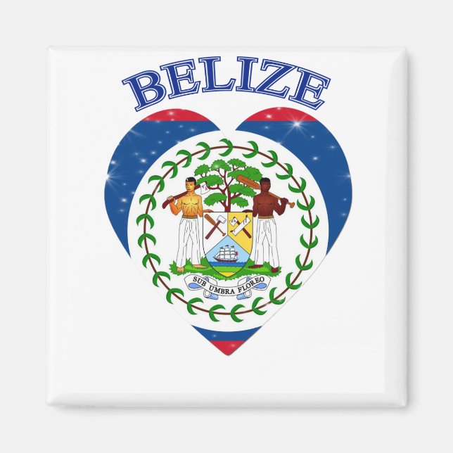 Imã Belize Heart (Frente)