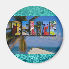 Imã Belize Tropical Beach Blue Ocean FoViagem