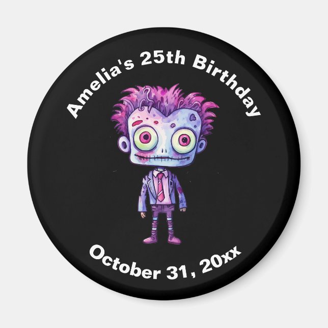 Imã Belo aniversário do monstro do Frankenstein (Frente)