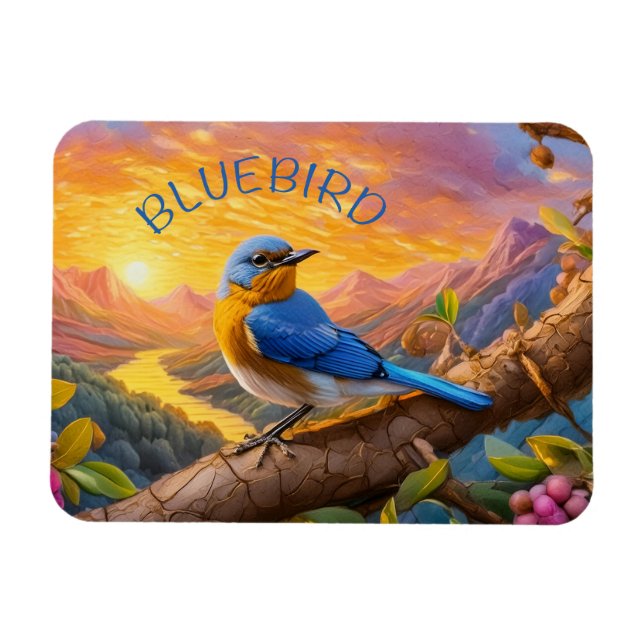 Ímã Belo Bluebird (Horizontal)