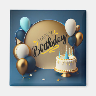 Imã Belo Bolo Feliz Aniversário Oferece Amor
