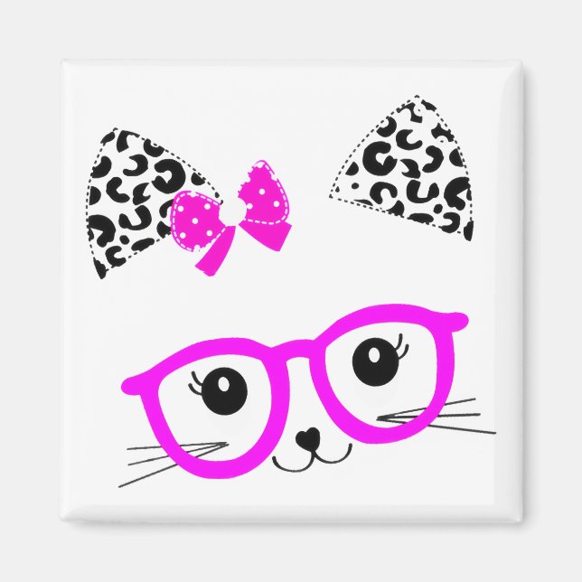 Imã belo coelhinho engraçado (Frente)