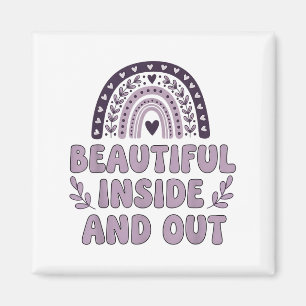 Imã Belo Dentro e Fora Gelado Lavanda Arco-Íris