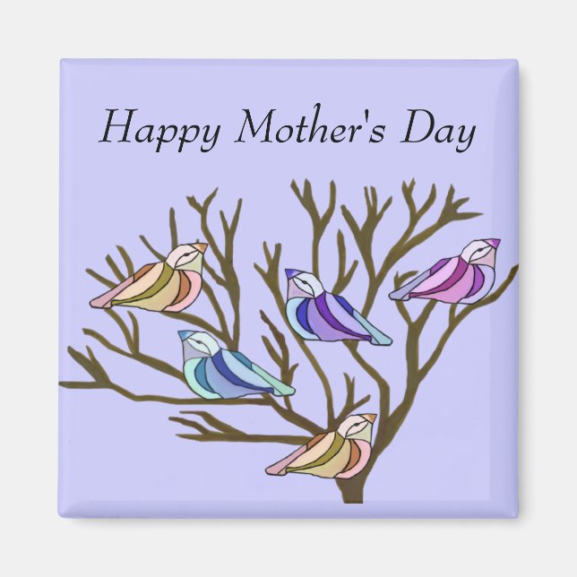 Imã Belo Dia de as mães de aves (Frente)