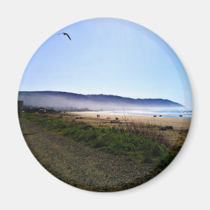Imã Belo dia em Crescent City Beach, Califórnia