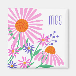 Imã Belo ímã personalizado de monograma da Daisie