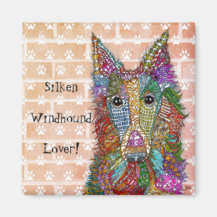 Imã Belo Magnet Silken Windhound Lover