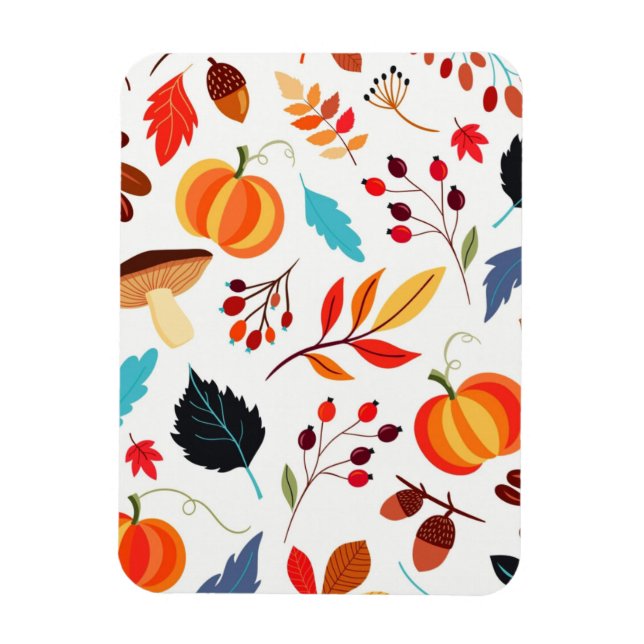 Ímã Belo Padrão de outono (Vertical)