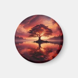 Imã Belo panorama solar com reflexões