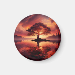 Imã Belo panorama solar com reflexões