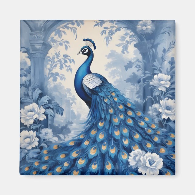 Imã Belo pavão azul (Frente)