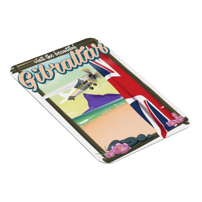 Ímã Belo Poster de viagens de Gibraltar (Lado Direito)