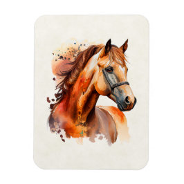 Ímã Belo Retrato de Cavalo de Sorrel