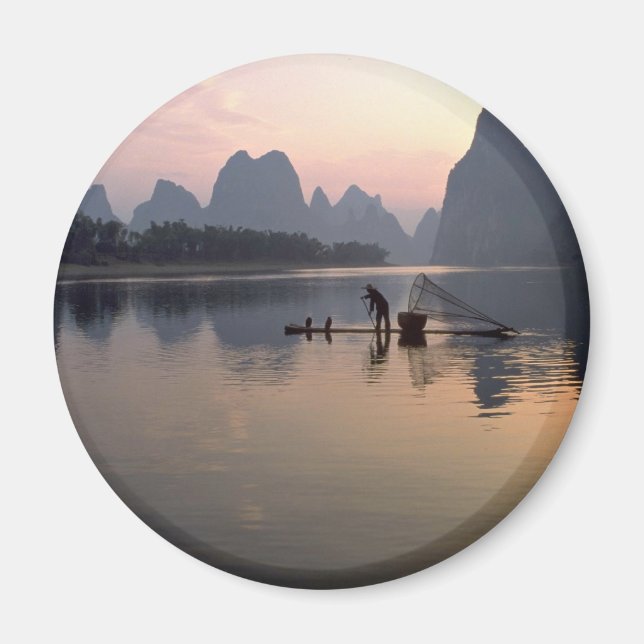 Imã Belo Sol: Atravessando o Rio Li, Guilin, C (Frente)