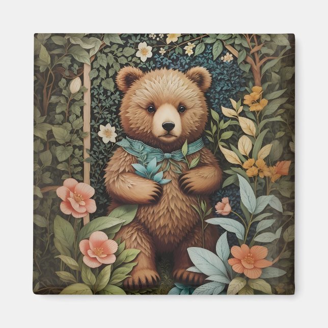 Imã Belo Urso Castanho William Morris Inspirou (Frente)