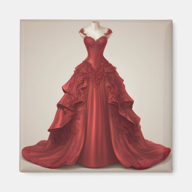 Imã Belo vestido vermelho (Frente)