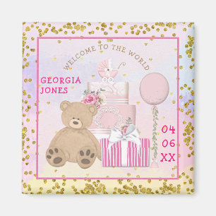 Imã Bem-vinda ao World Baby Girl Name Date Of Birth