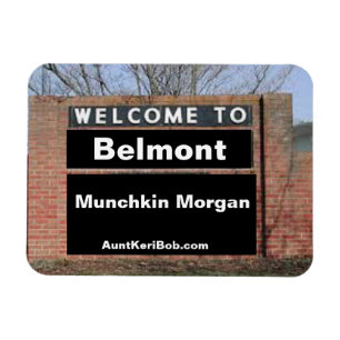 Ímã BEM-VINDO A Belmont Munchkin Morgan Flexível