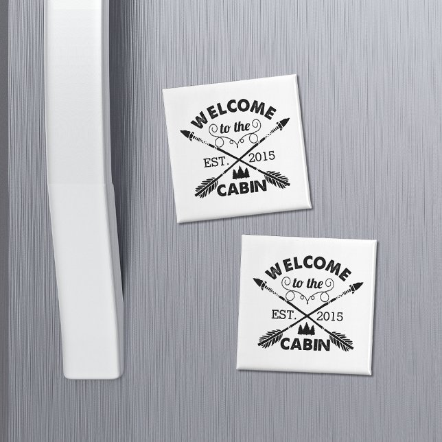 Imã Bem-vindo à Cabina | Setas russas e Árvore de pinh (Criador carregado)