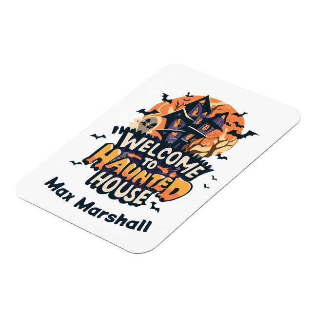 Ímã Bem-vindo à Casa Assombrada - Sueco Assustador (Left Side)