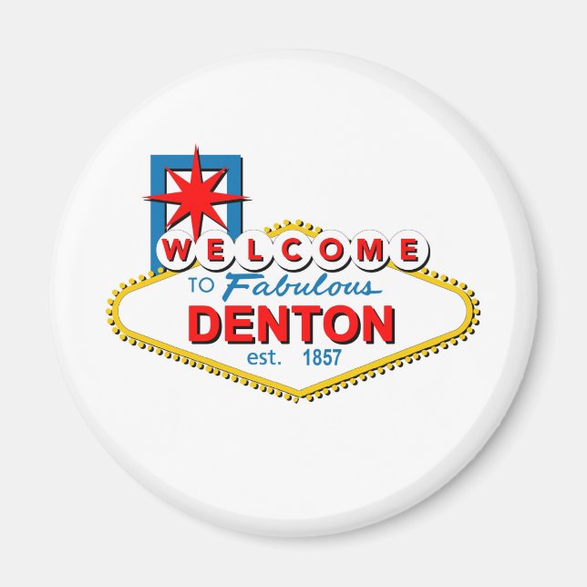 Imã Bem-vindo a Denton, Texas! (Frente)