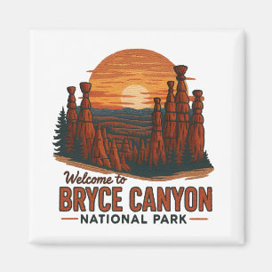 Imã Bem-vindo à Embroiderme Bryce Canyon Nacional EUA