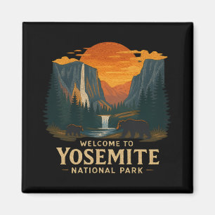 Imã Bem-vindo à Embroiderme Yosemite Nacional EUA