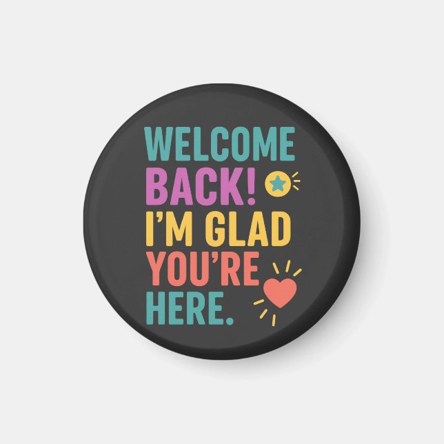 Imã Bem-Vindo À Escola, Presente De Apreciação Do Prof (Frente)