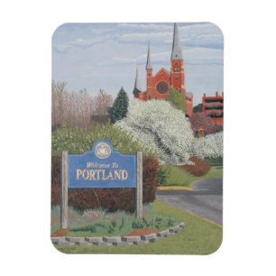 Ímã Bem-vindo a Portland, Maine