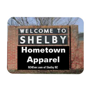 Ímã BEM-VINDO À SHELBY Hometown Roupa