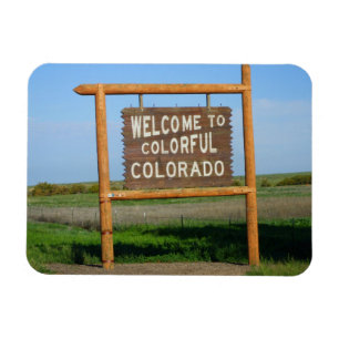 Ímã Bem-vindo ao Colorful Colorado