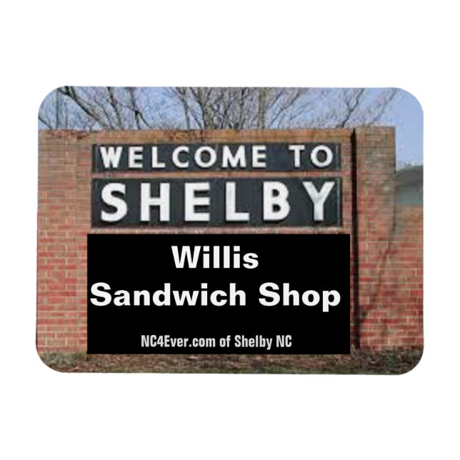 Ímã BEM-VINDO AO Compro SHELBY Willis Sandwich Flexíve (Horizontal)