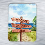 Ímã Bem-vindo ao Cruzeiro Personalizado da Paisagem de<br><div class="desc">Este design pode ser personalizado na área fornecida pela alteração da foto e/ou do texto. Ou pode ser personalizado clicando em Personalizar este Modelo e, em seguida, escolhendo o clique para personalizar mais a opção e excluir ou alterar a cor do plano de fundo, adicionar texto, alterar a cor ou...</div>