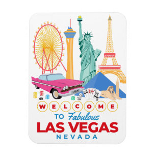 Ímã Bem-vindo ao fabuloso Las Vegas