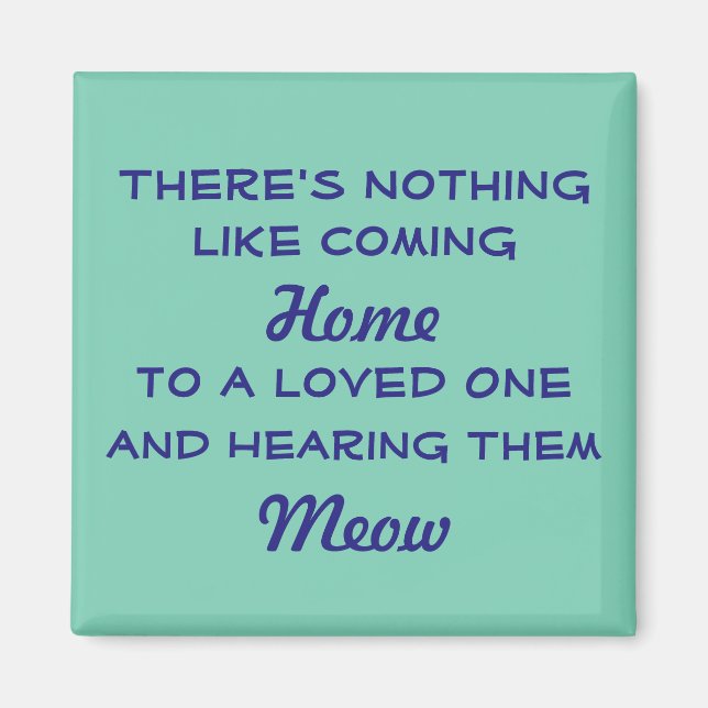 Imã Bem-vindo ao Home Meow (Frente)