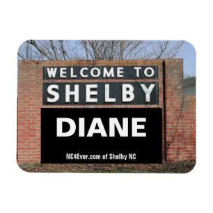 Ímã BEM-VINDO AO Íman flexível SHELBY DIANE