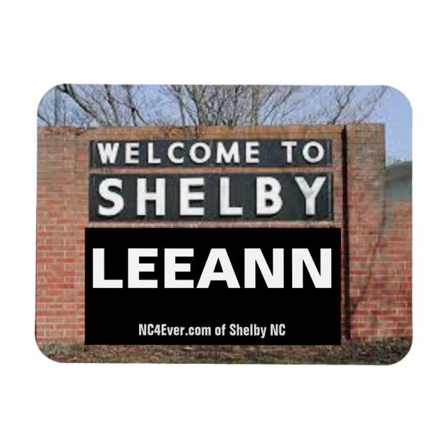 Ímã BEM-VINDO AO Íman flexível SHELBY LEEANN (Horizontal)