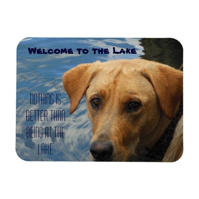Ímã Bem-vindo ao lago Labrador (Horizontal)